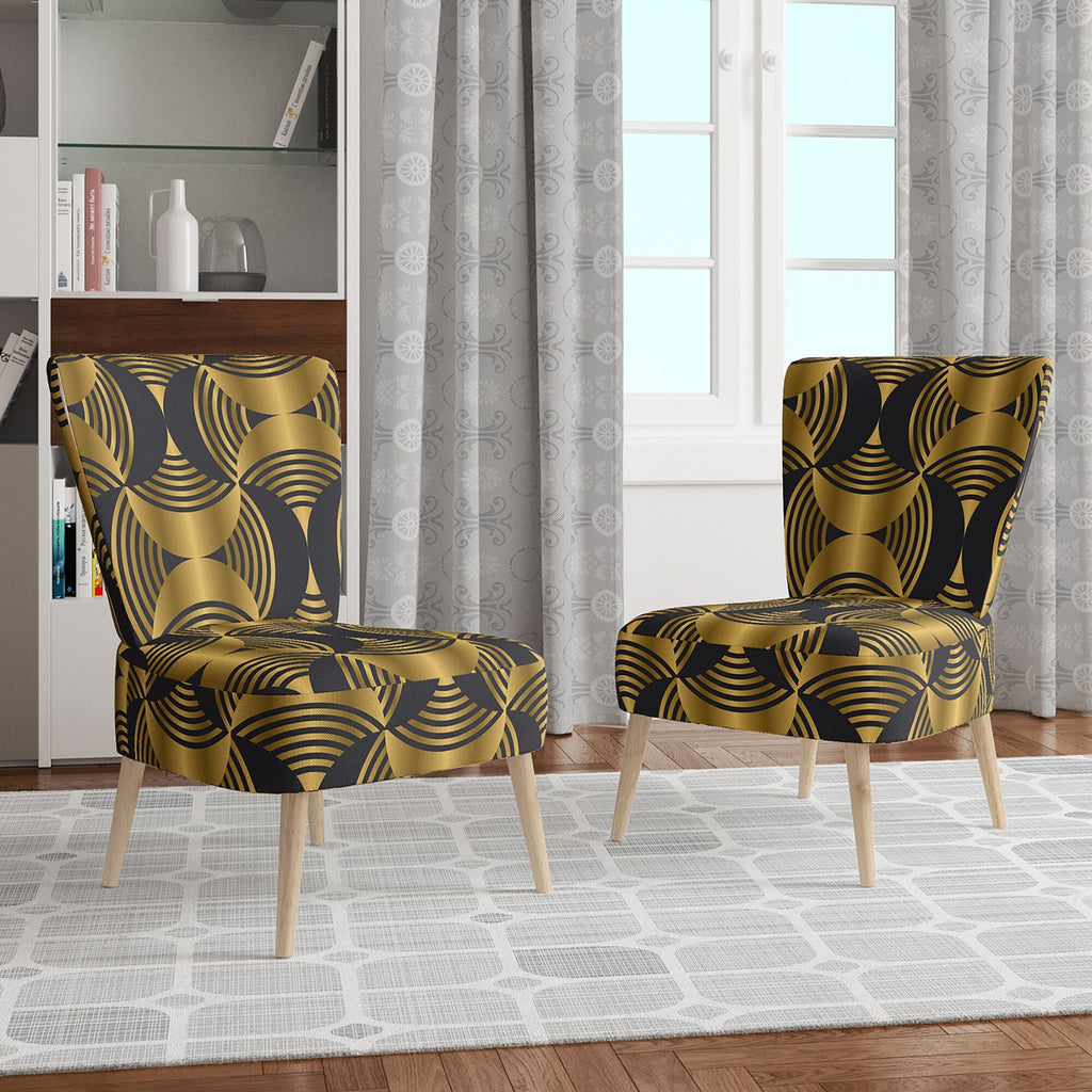 Upholstered Mid-Century Accent Chair Y281