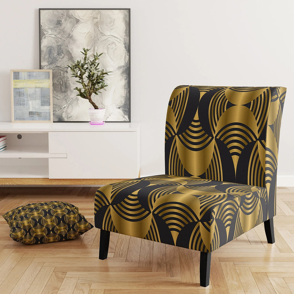 Upholstered Mid-Century Accent Chair Y281