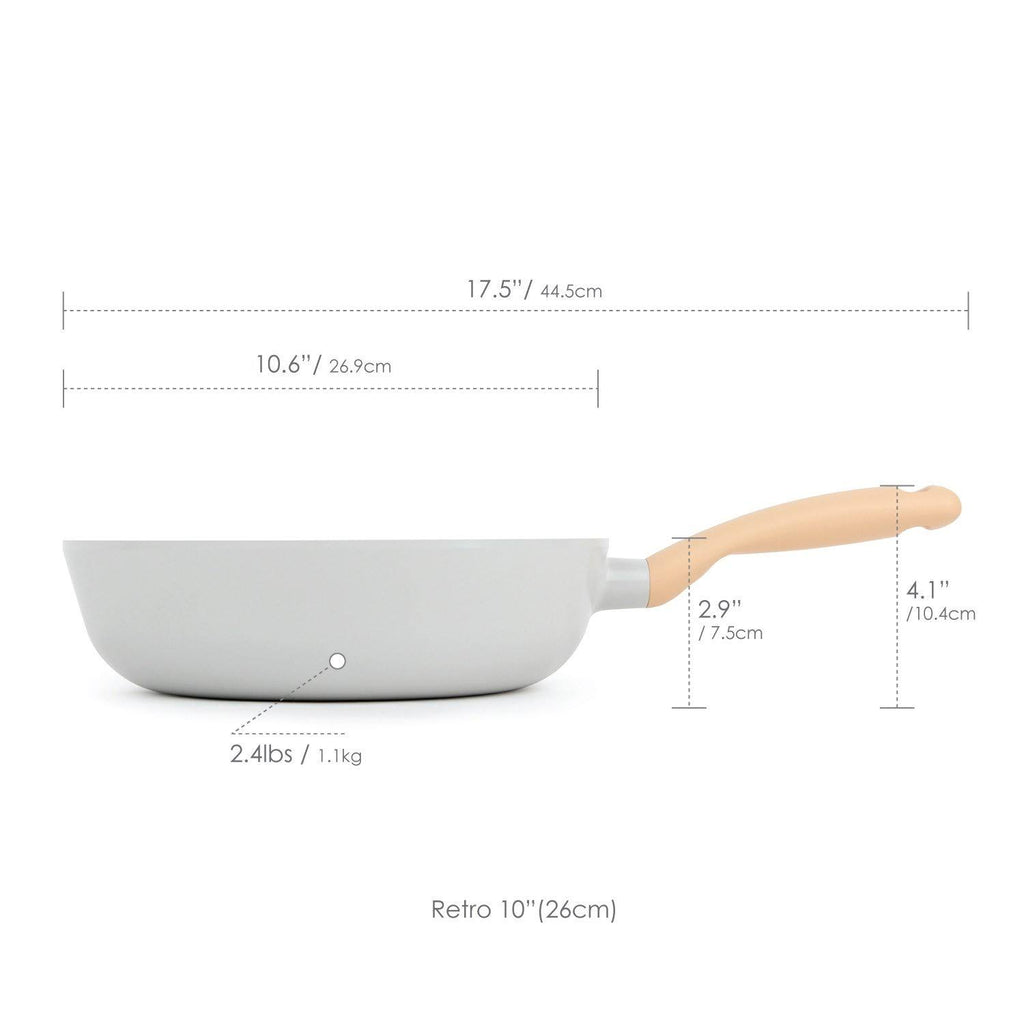 9.5-Inch Cast Aluminum Frying Pan with Soft-Touch A825208