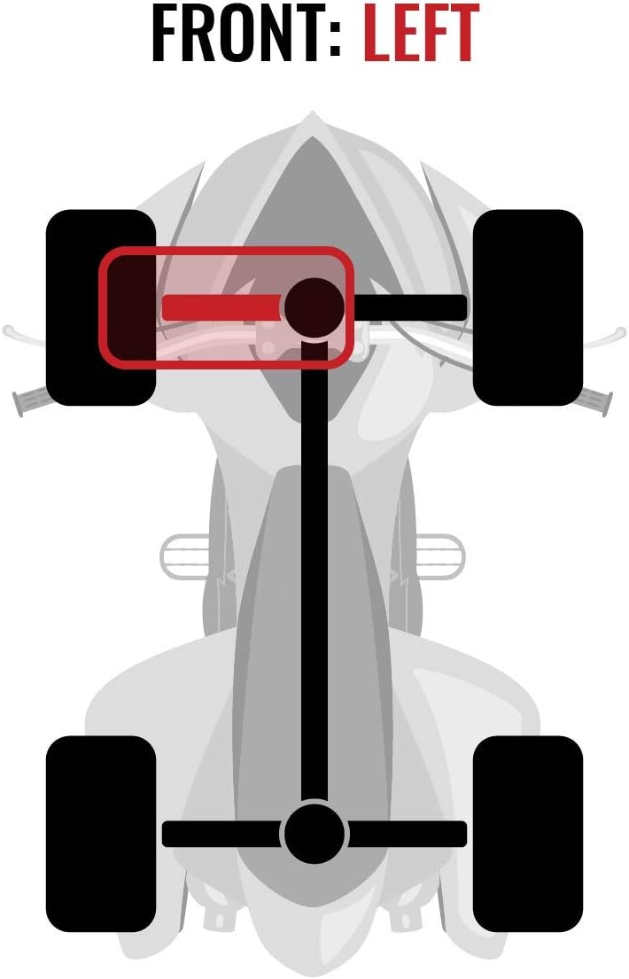 Front Left Axles Pack of 2 for Kawasaki 650 Prairie 4X4 X2541