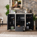 Rustic 47-Inch 2-Cabinet Buffet Sideboard U916