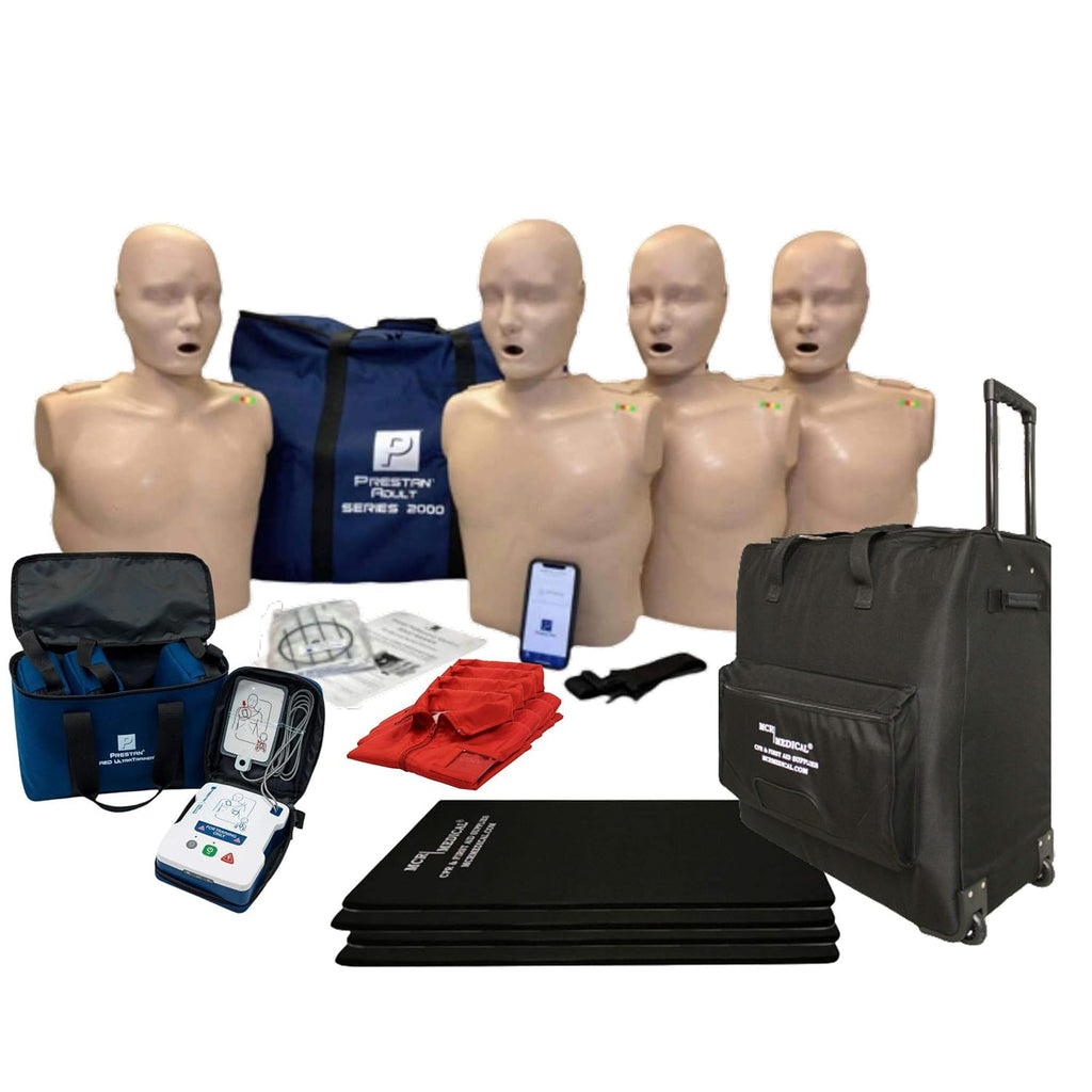 CPR Training Kit Adult Manikin 4-Pack with Advanced Feedback T8349