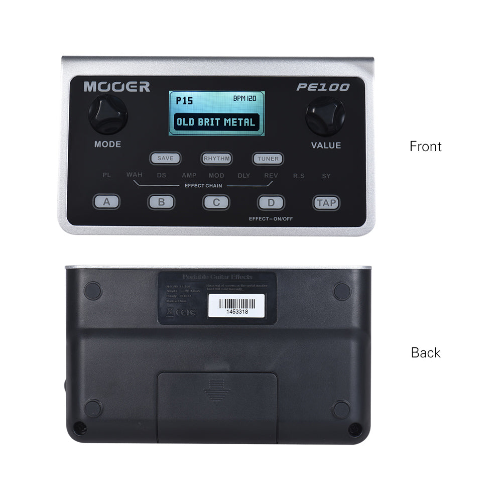 Portable Multi-effects Guitar Effect Pedal 39 Effects 40 Drum Patterns 10 Metronomes O5431