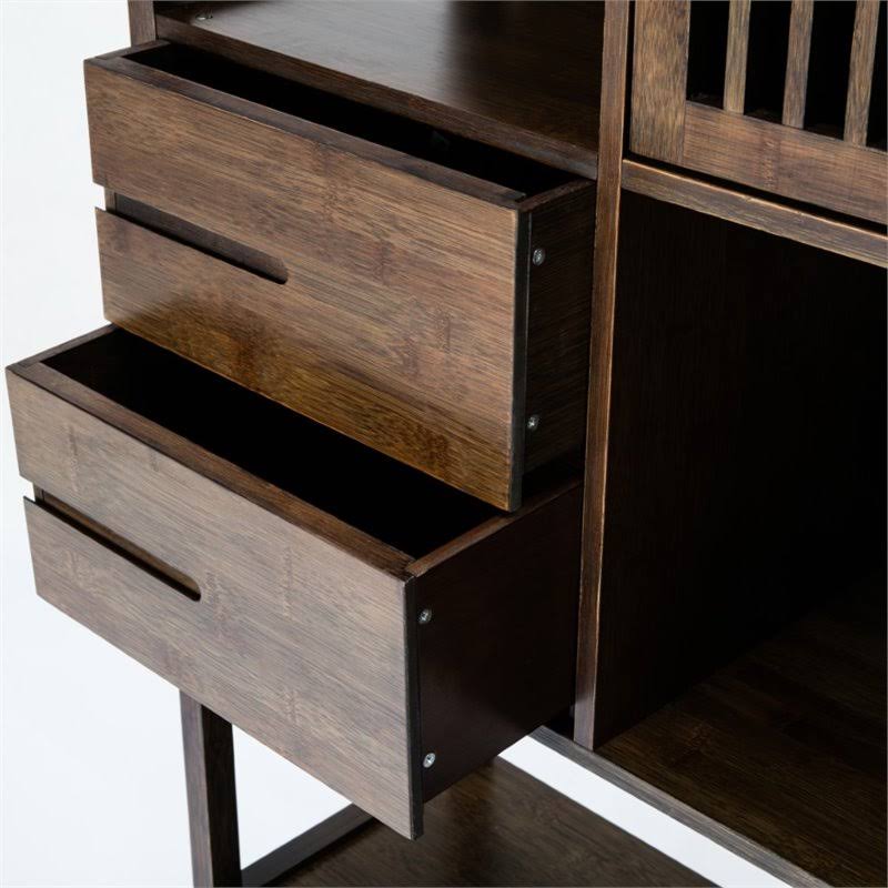 Cappuccino Bamboo Bookcase E17502