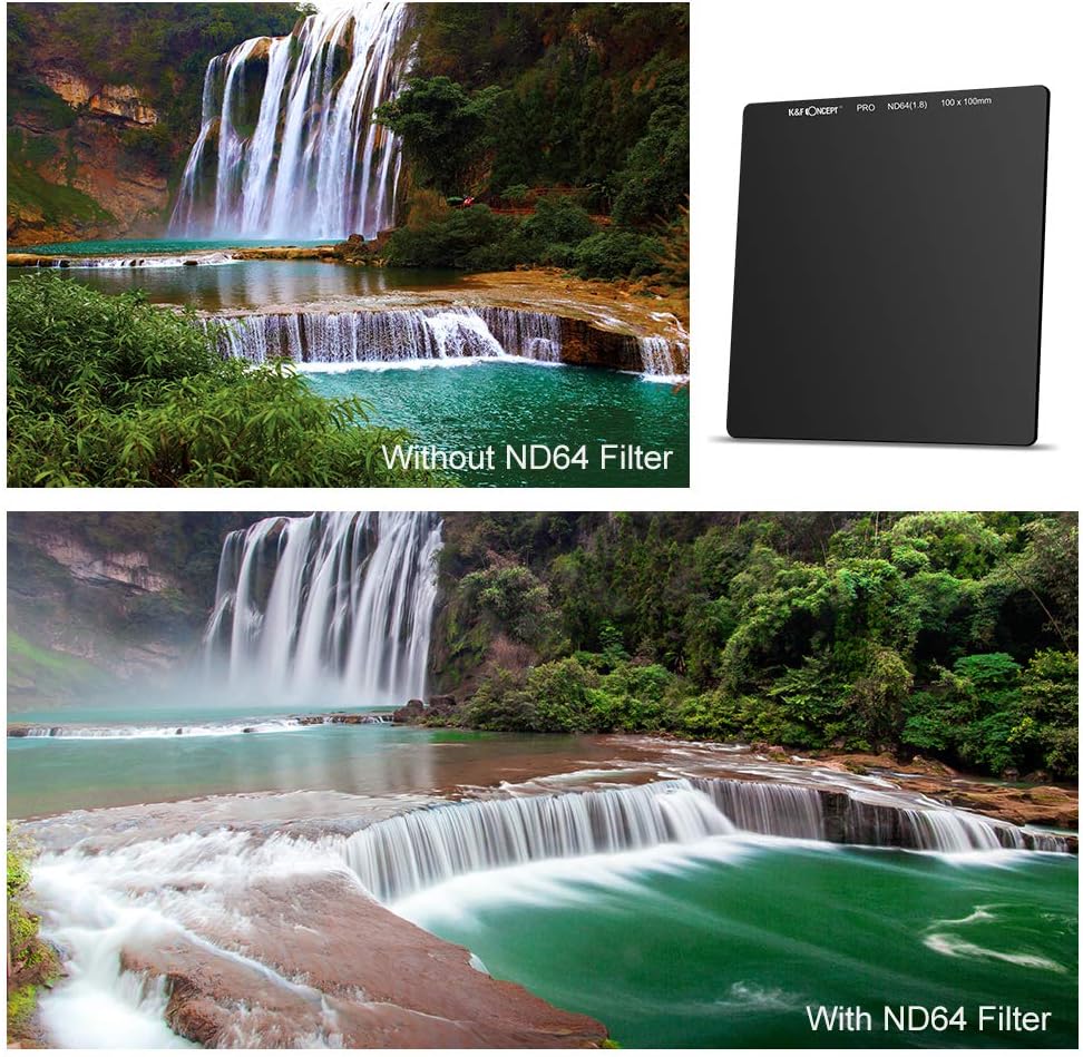 100mm ND64 Square Filter Neutral Density 6 Stop Optical Glass W313377
