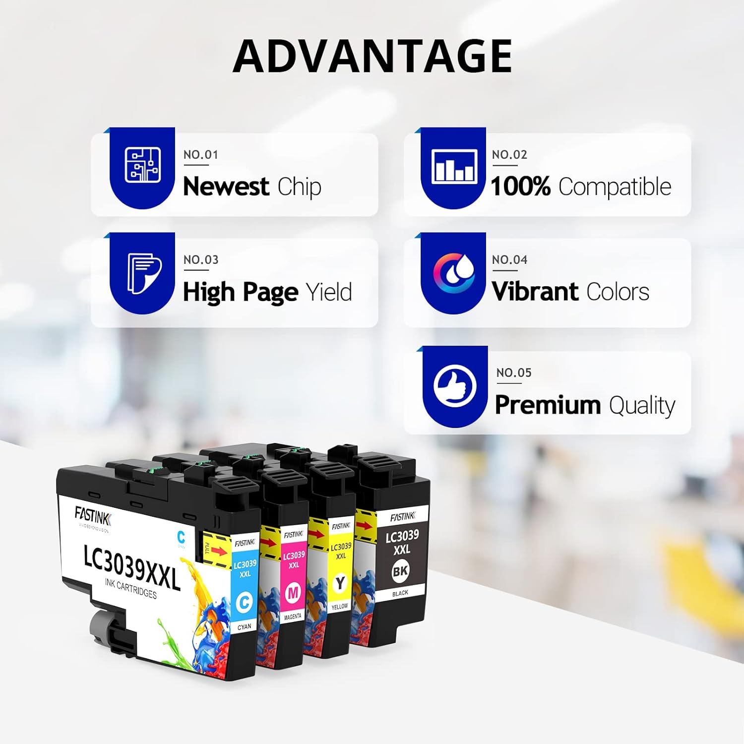 Compatible LC3039 Ink Cartridge 4 Pack BK/C/M/Y C547526