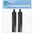 2-Pack Cast Iron BBQ Grill Tube Burner Replacement Parts 15 3/4" V17777