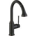 Rubbed Bronze HighArc Pull-Down Kitchen Faucet N69972