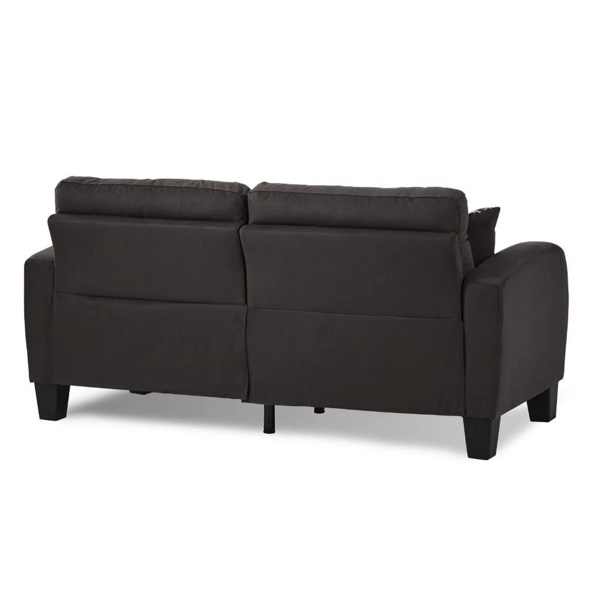 Chocolate Fabric Sofa with 2 Pillows A556031