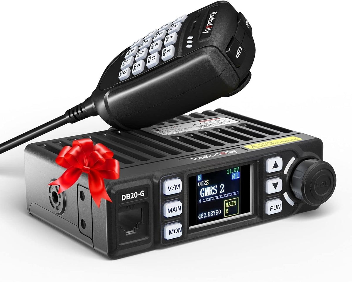 Mobile Radio, 20W Two Way Radio with Cigarette Lighter Plug, 500 Channels U69815