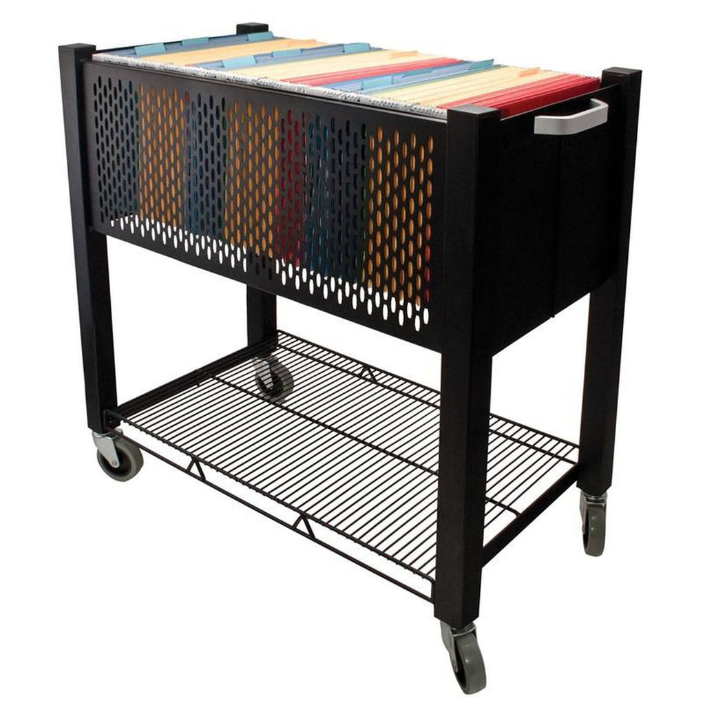Black Open-Top File Cart P301