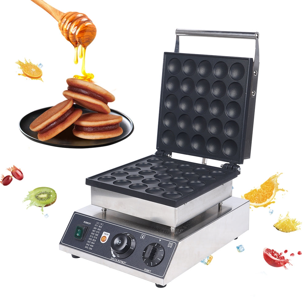 25Pcs Mini Non-stick Waffle Maker Machine 110V U563421