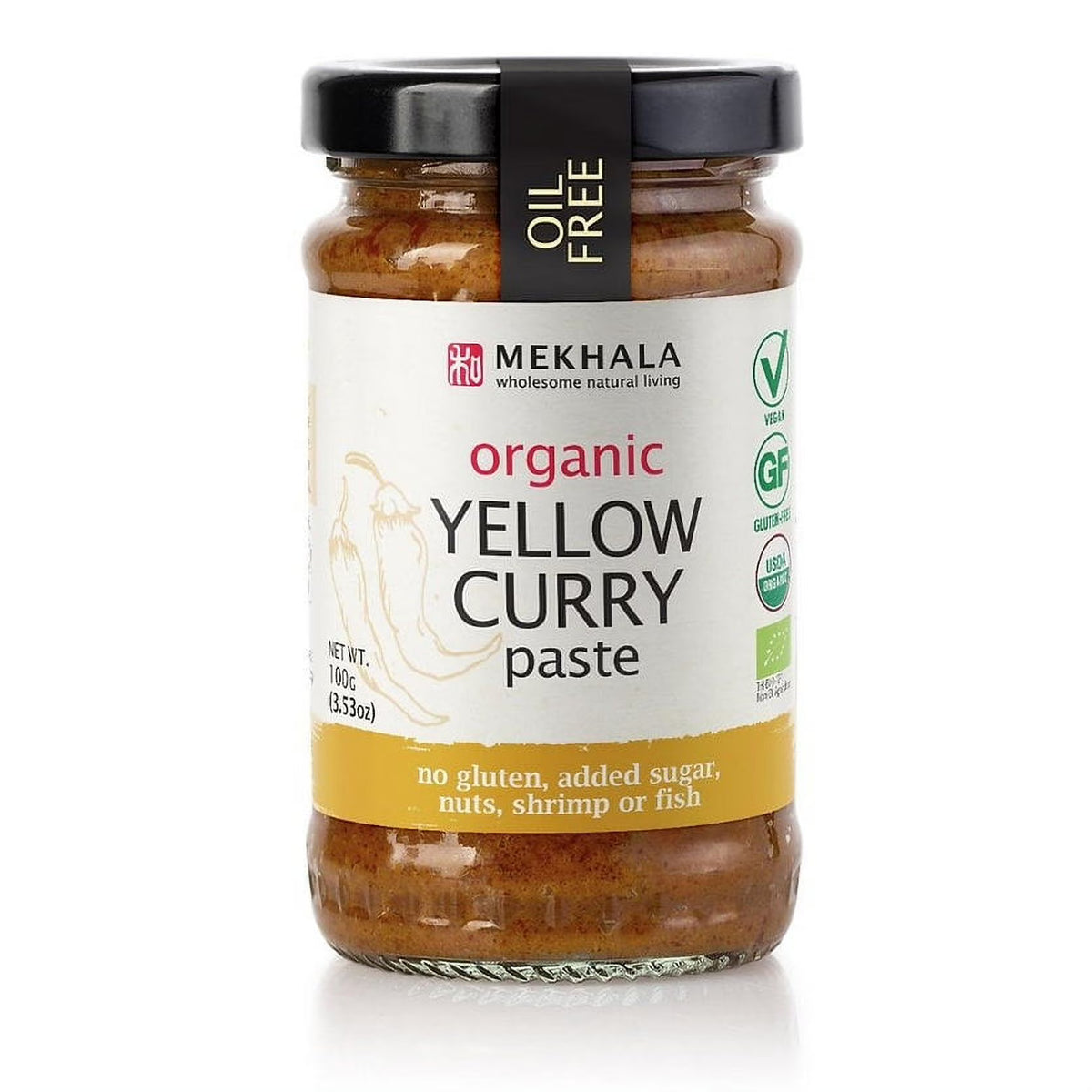 Paste Curry Thai Yellow 100gm 3.53 Oz Pack Of 6 R67534