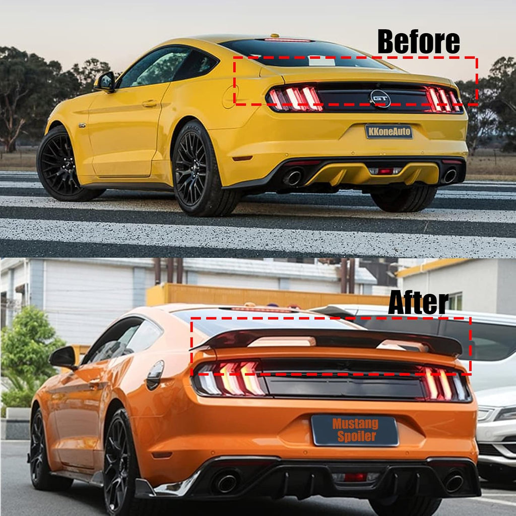 Glossy Black Rear Trunk Spoiler Wing O3104