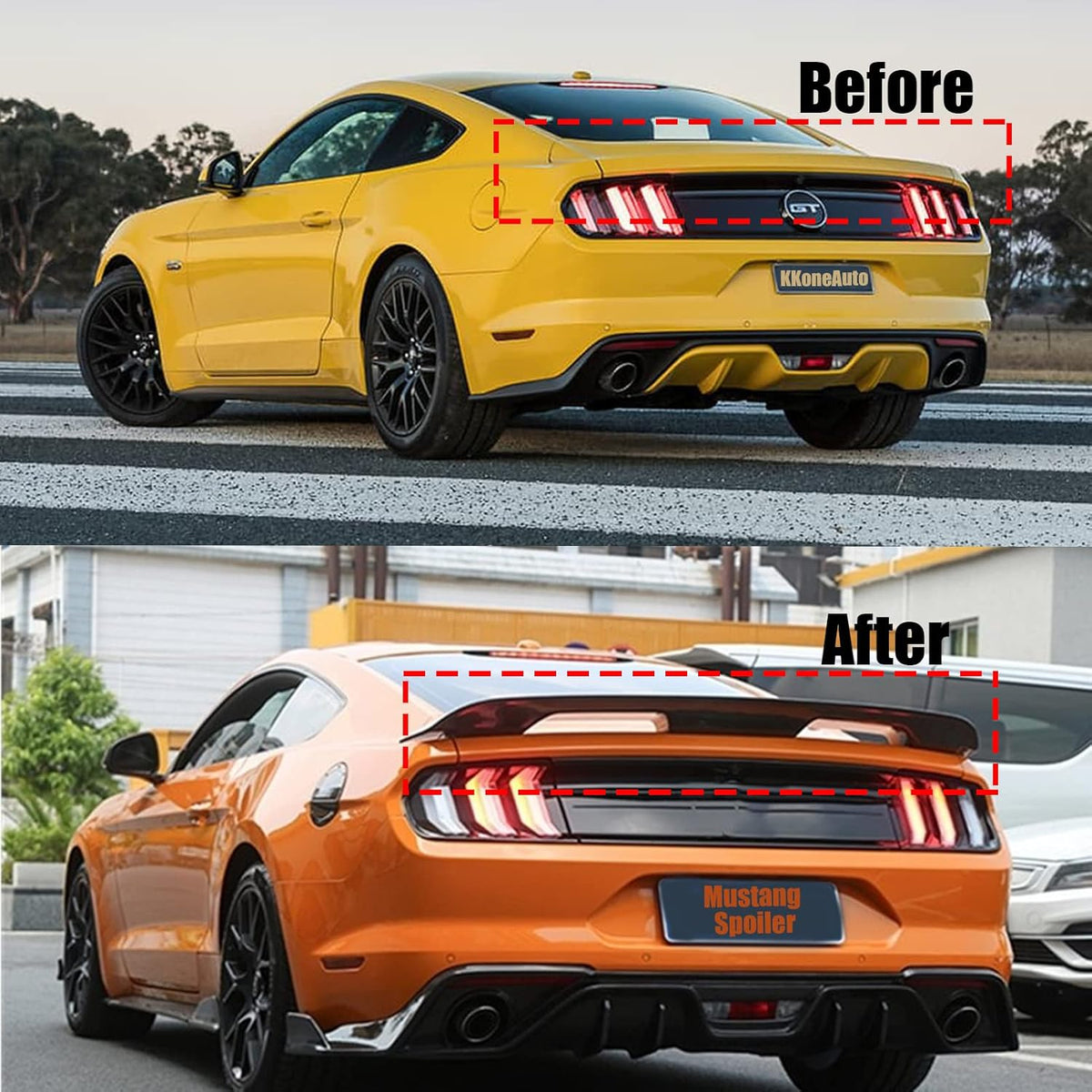 Glossy Black Rear Trunk Spoiler Wing O3104