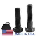 9/16 inch-18 x 4 1/2 inch Fine Thread Grade 5 Hex Cap Screw Black Oxide Pk 100 S388717