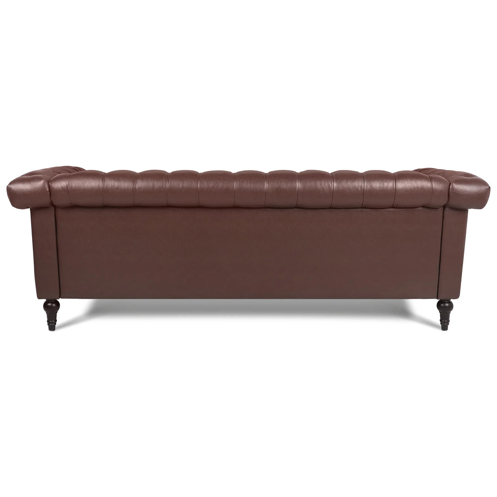 Traditional Square Arm 3 Seater Sofa with Removable Cushion M81731