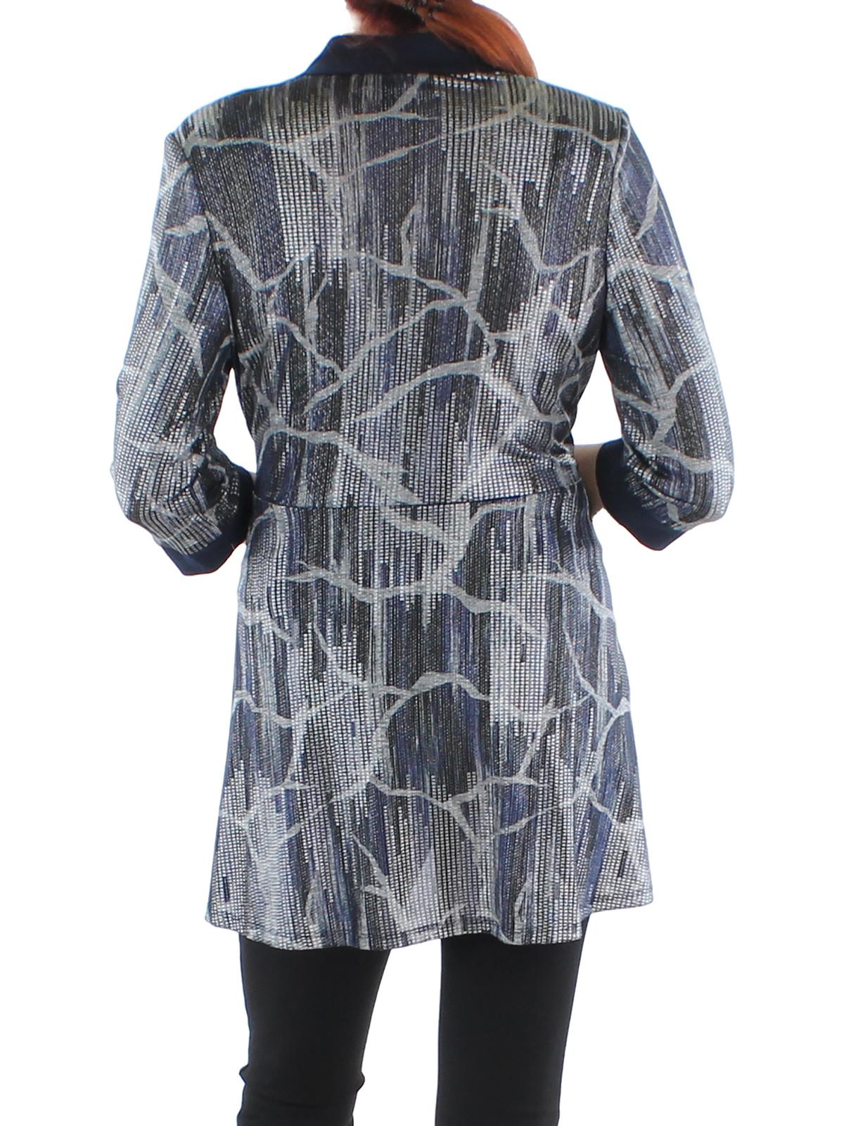 Knit Metallic Duster Blazer T753551
