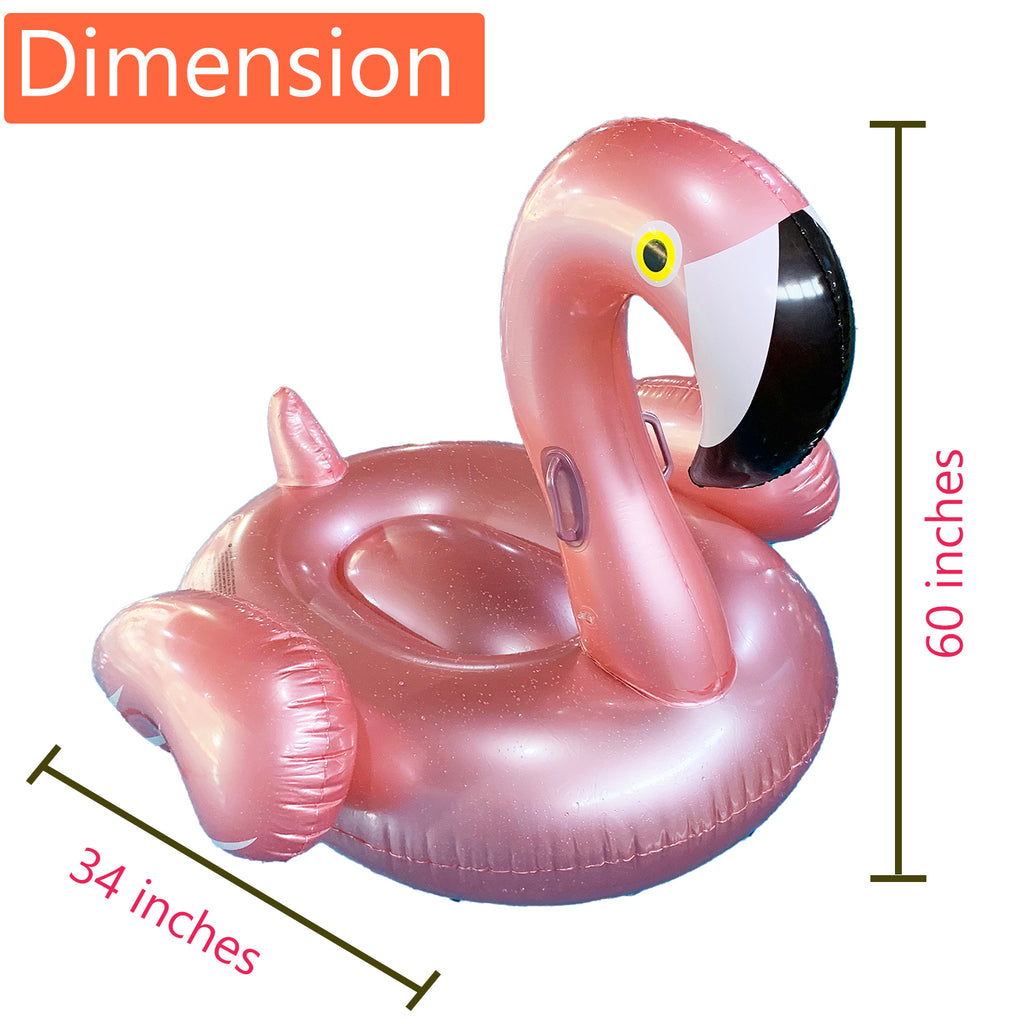 Inflatable Flamingo Pool Float Toy 60x60x34 inches Y87272