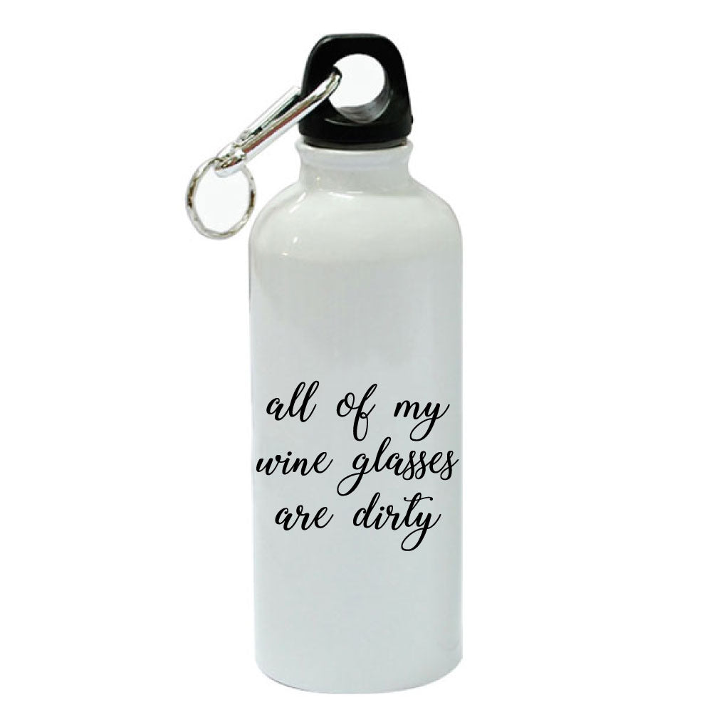 White Aluminum Sports 20 oz Water Bottle I505