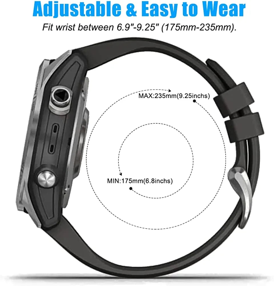26mm Soft Silicone Replacement Straps D877
