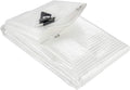Clear Greenhouse Heavy Duty 14 Mil Waterproof Poly Tarp with Grommets (10 X 20 FT) Q465544