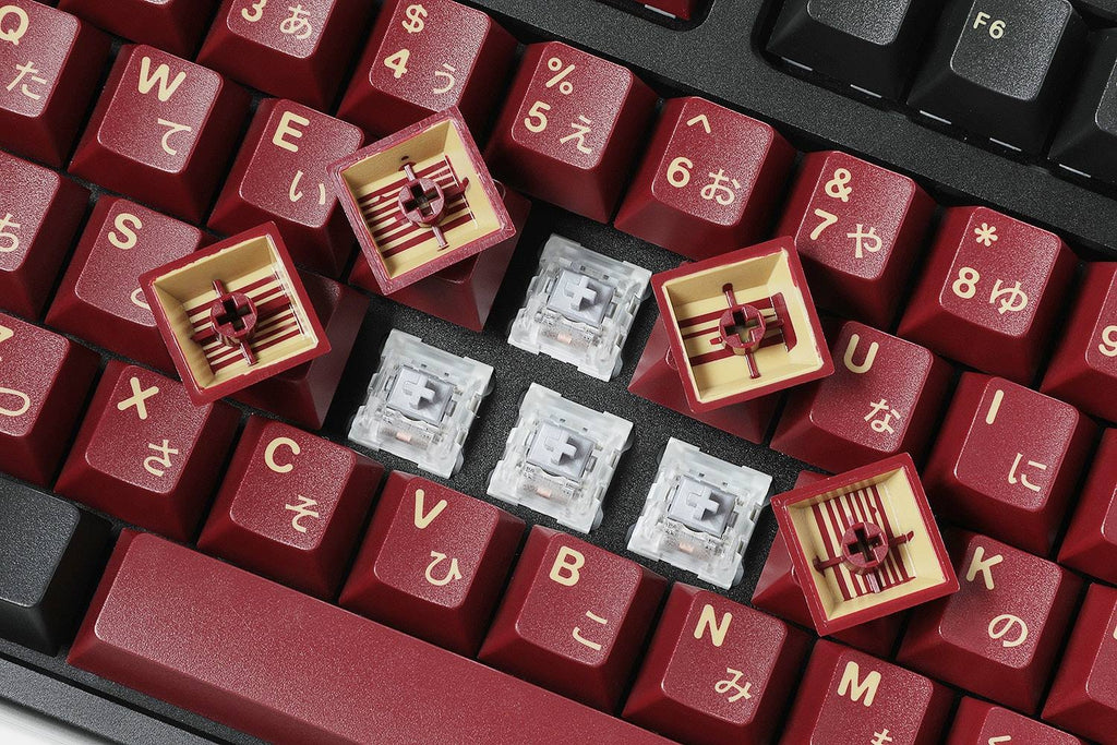 RedSuns GMK Red Samurai Keycap Set 65% 75key Kit R73889