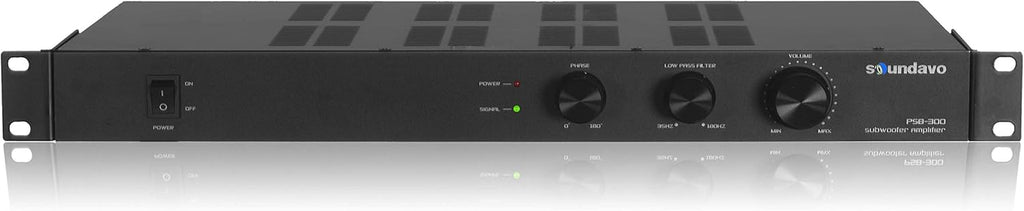 300W Max Subwoofer Amplifier with Crossover/Phase Control F327