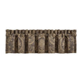 Taupe/Chocolate Rod Pocket Window Valance T452