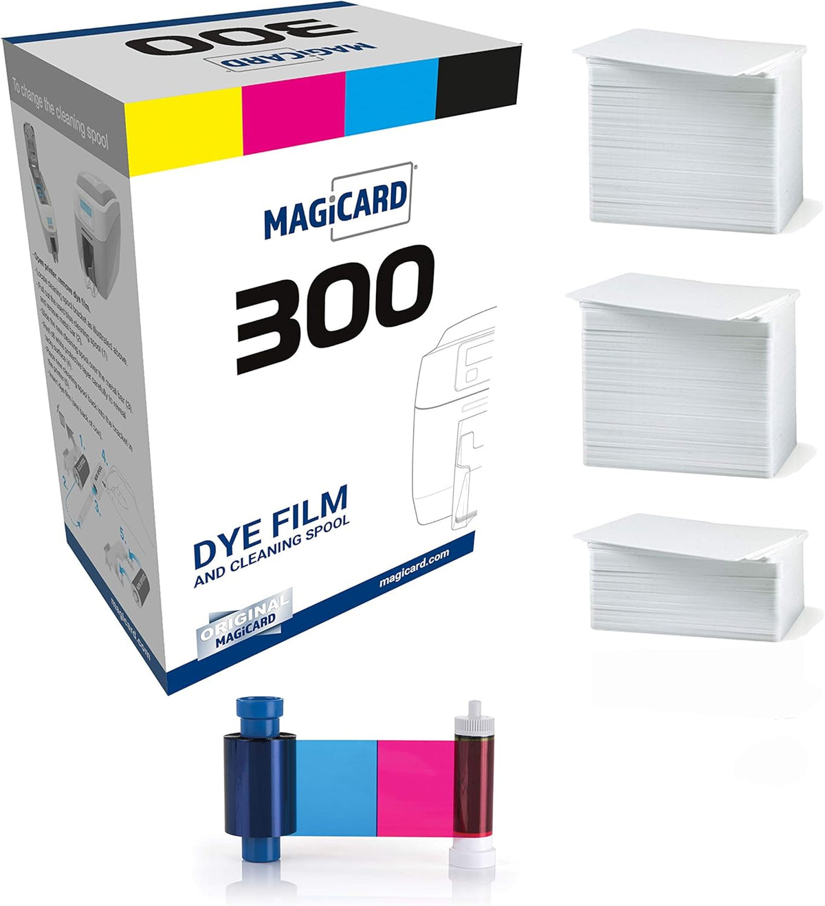 250 Prints Color Ribbon for PVC Cards Q366