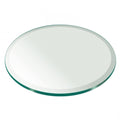 Clear 24x22 Round Tempered Glass Table Top N11300