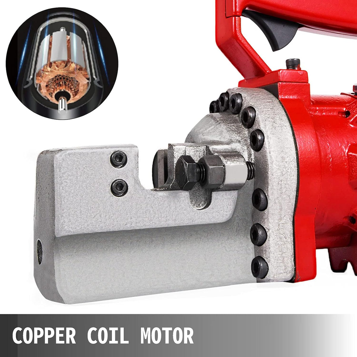 Rebar Cutter, 1250W Portable Electric Rebar Cut 3/4" 20mm #6, 110V H17539