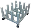 Heavy Duty Media Roll Mover Cart Rack Holds 16 Rolls O597667