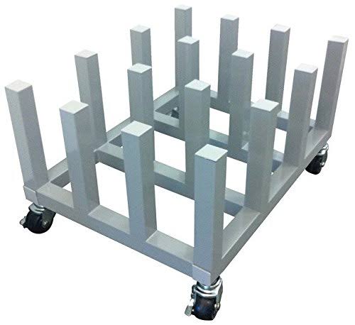 Heavy Duty Media Roll Mover Cart Rack Holds 16 Rolls O597667