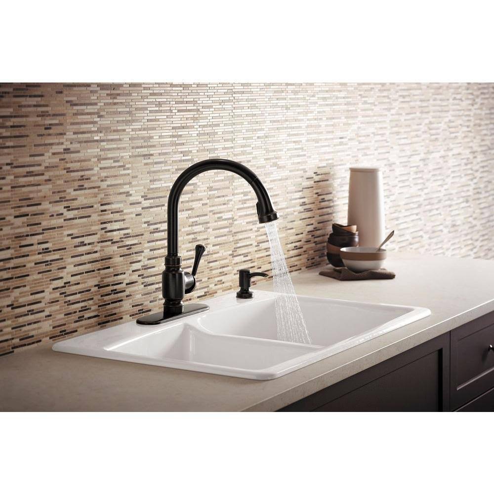 Oil Rubbed Bronze Pull-Down Kitchen Faucet R8926