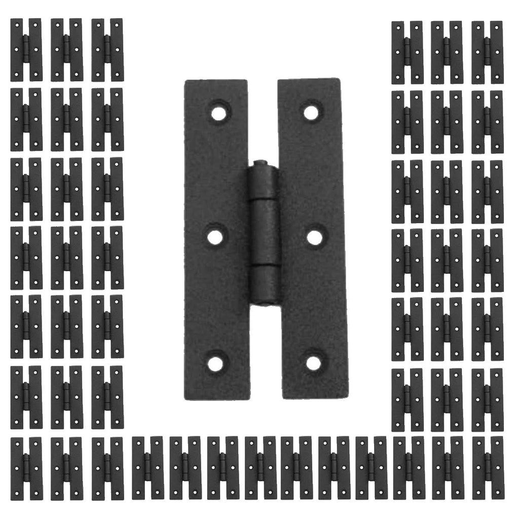 50 Cabinet Hinge Black Iron H Flush F68994