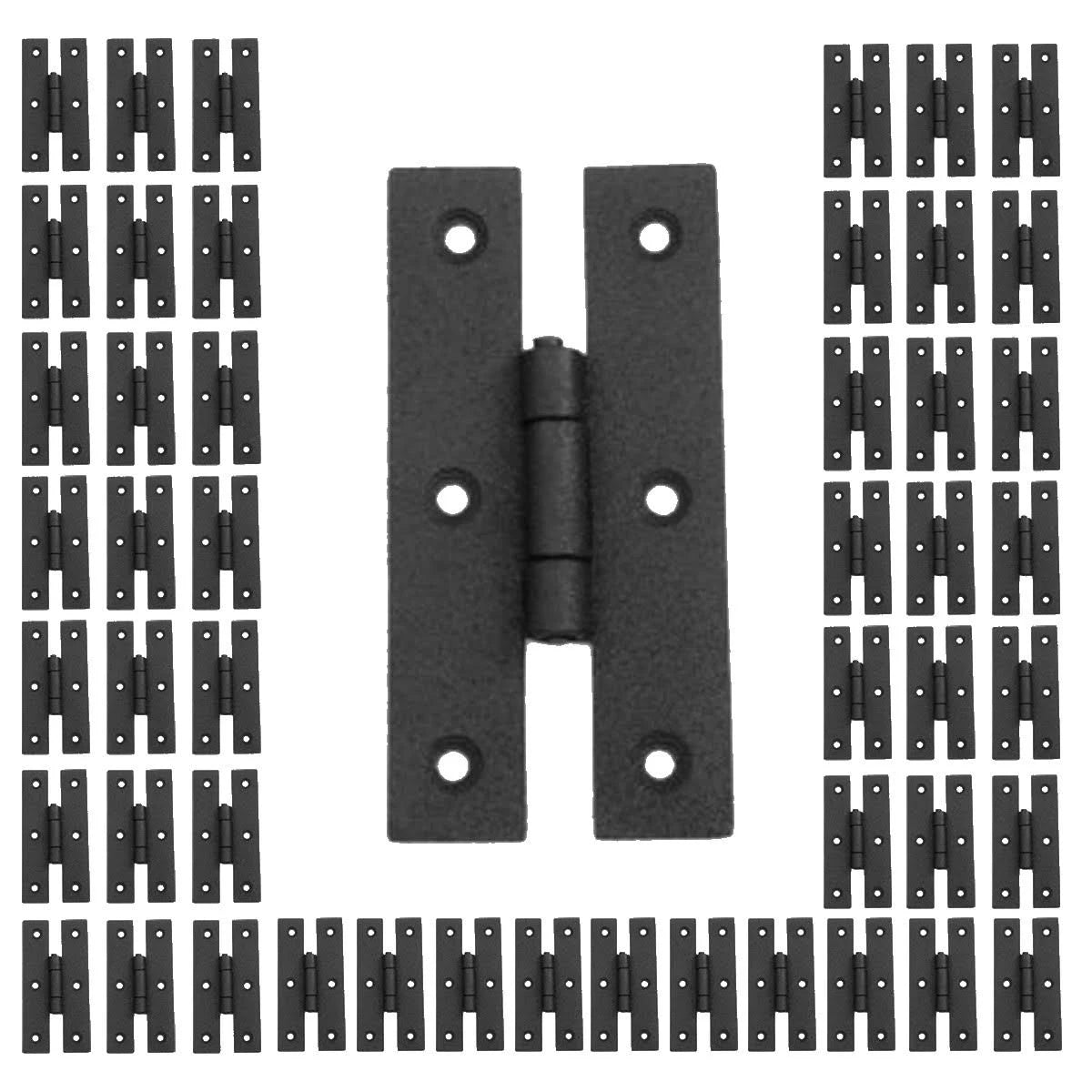 50 Cabinet Hinge Black Iron H Flush F68994