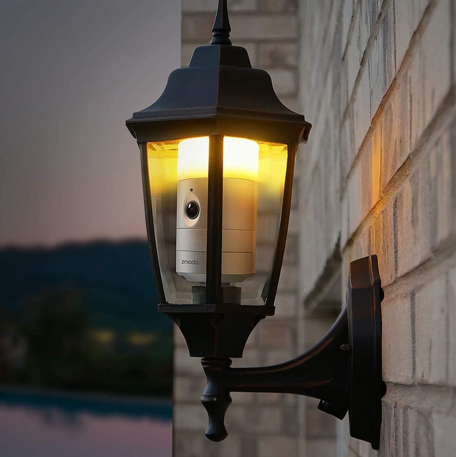 Silver Wireless Outdoor Door Light Camera F76126