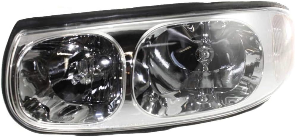 Buick LeSabre Headlight 2000-2005 Pair with Bulbs R143