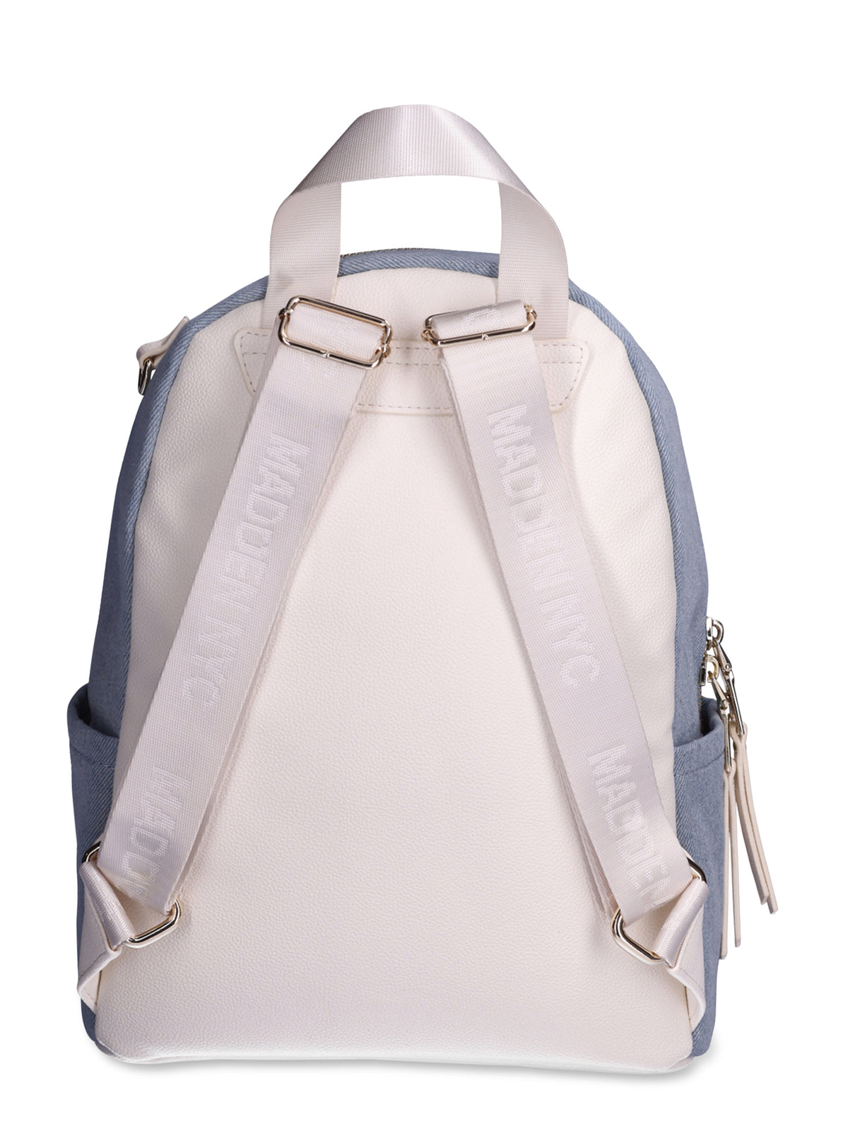 Denim Mini Backpack with Embellished Pouch Z448