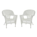 White Wicker Chair - Set of 2 B759