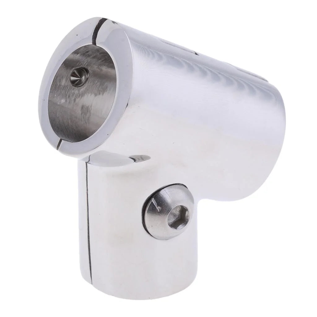 316 Stainless Steel Boat Marine Handrail 60 Degree T Rail Connector Split for 7/8 inch 22mm Tube K357
