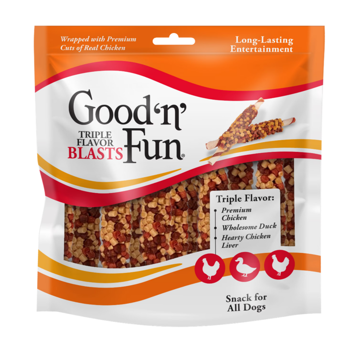 Triple Flavor Dog Chews, 12 oz X193277