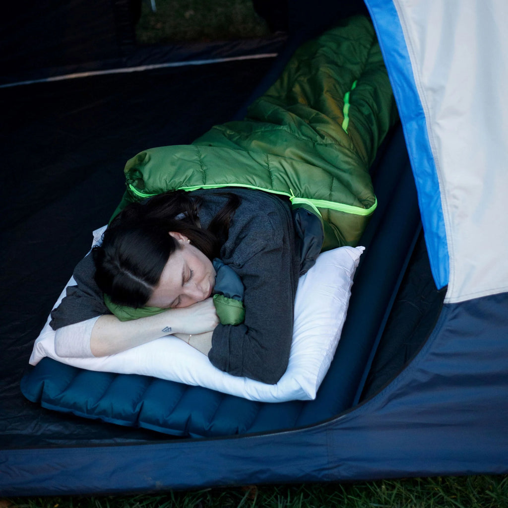 Adult Inflatable Camp Sleeping Pad - Blue, 78"L x 25"W x 3.5"H M7862