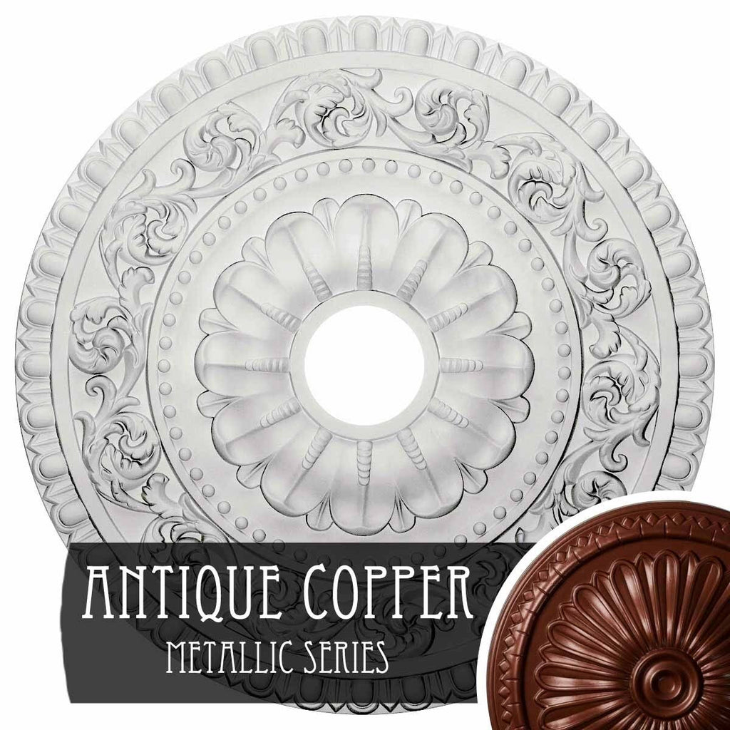 Vaduz Ceiling Medallion, Hand-Painted Gold L370339