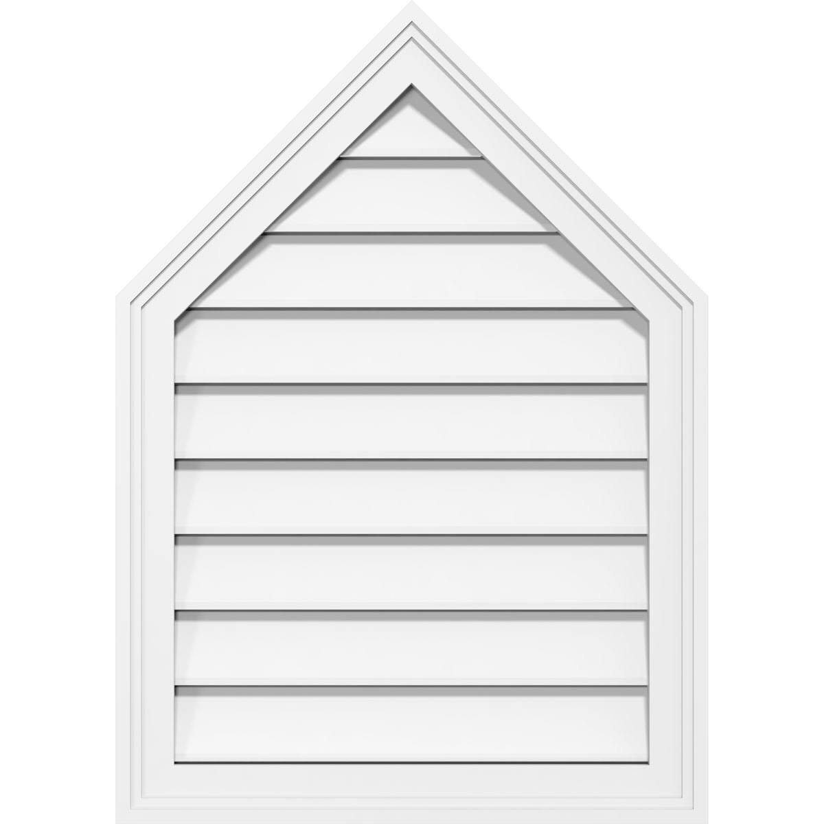 Peaked Top Surface Mount PVC Gable Vent G363
