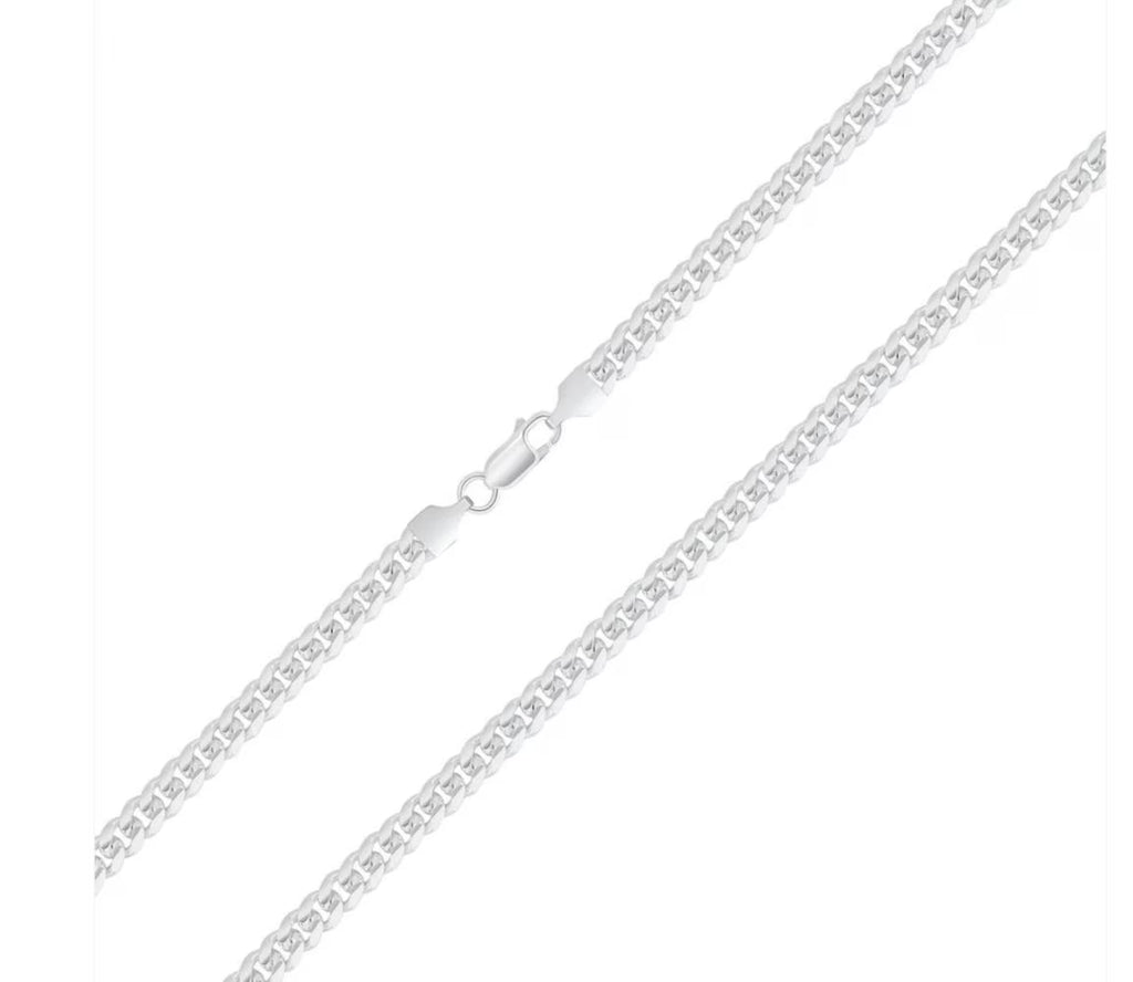 Solid 925 Sterling Silver Miami Cuban Link Chain Necklace 2.5mm, 26 in E251