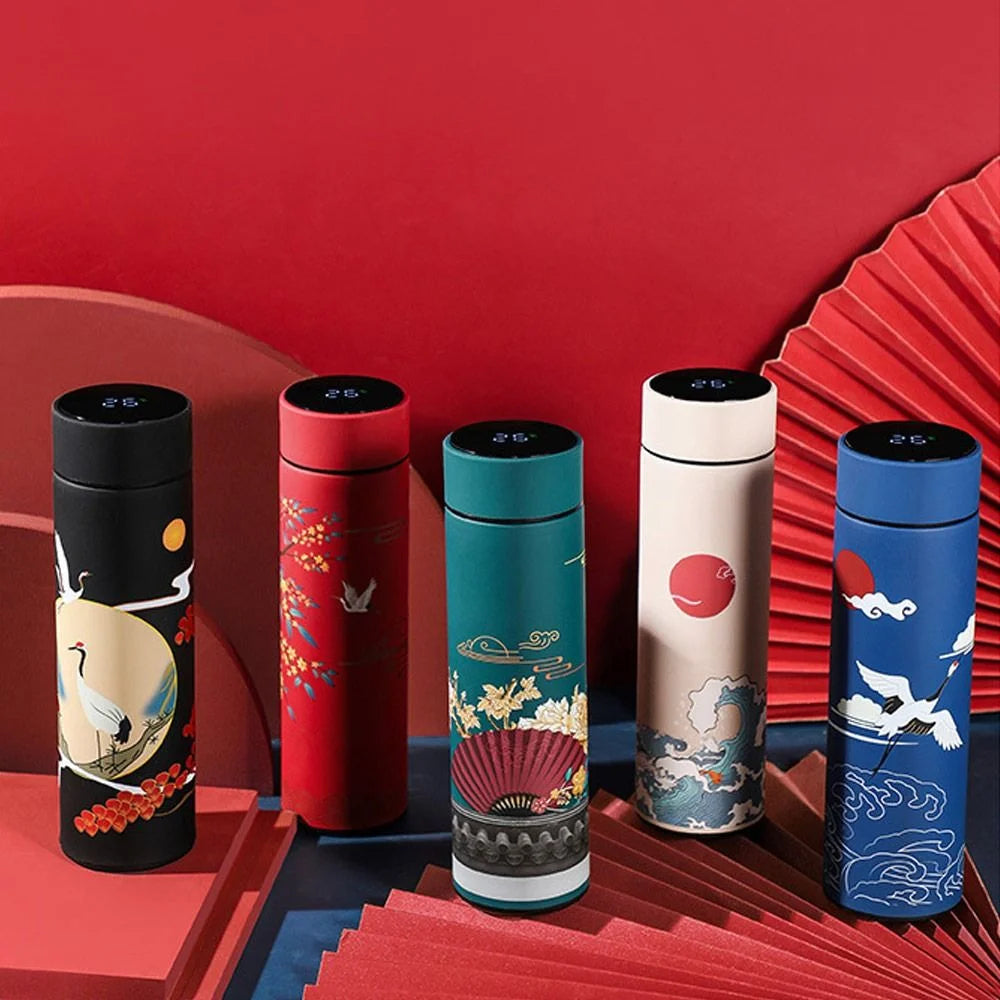 Black Travel Mug with Intelligent Temperature Display N8038