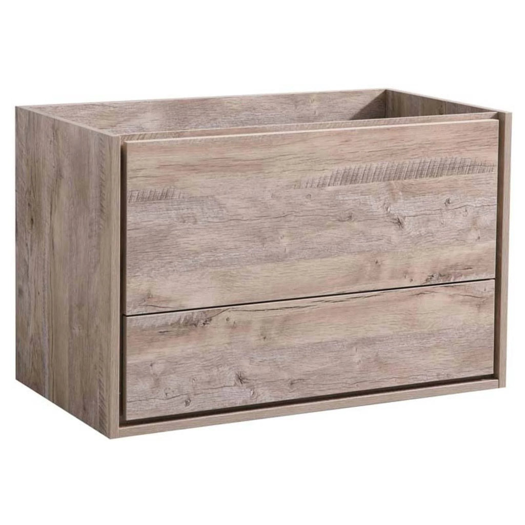 Rustic Natural Wood Wall Hung Bathroom Cabinet O594873