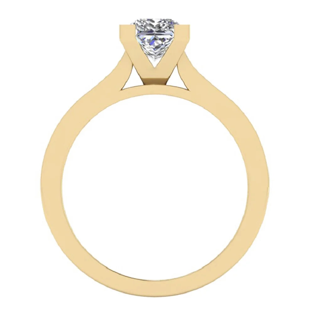 14K Gold Princess Cut Diamond Engagement Ring J454607